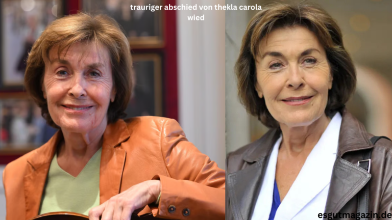 trauriger abschied von thekla carola wied